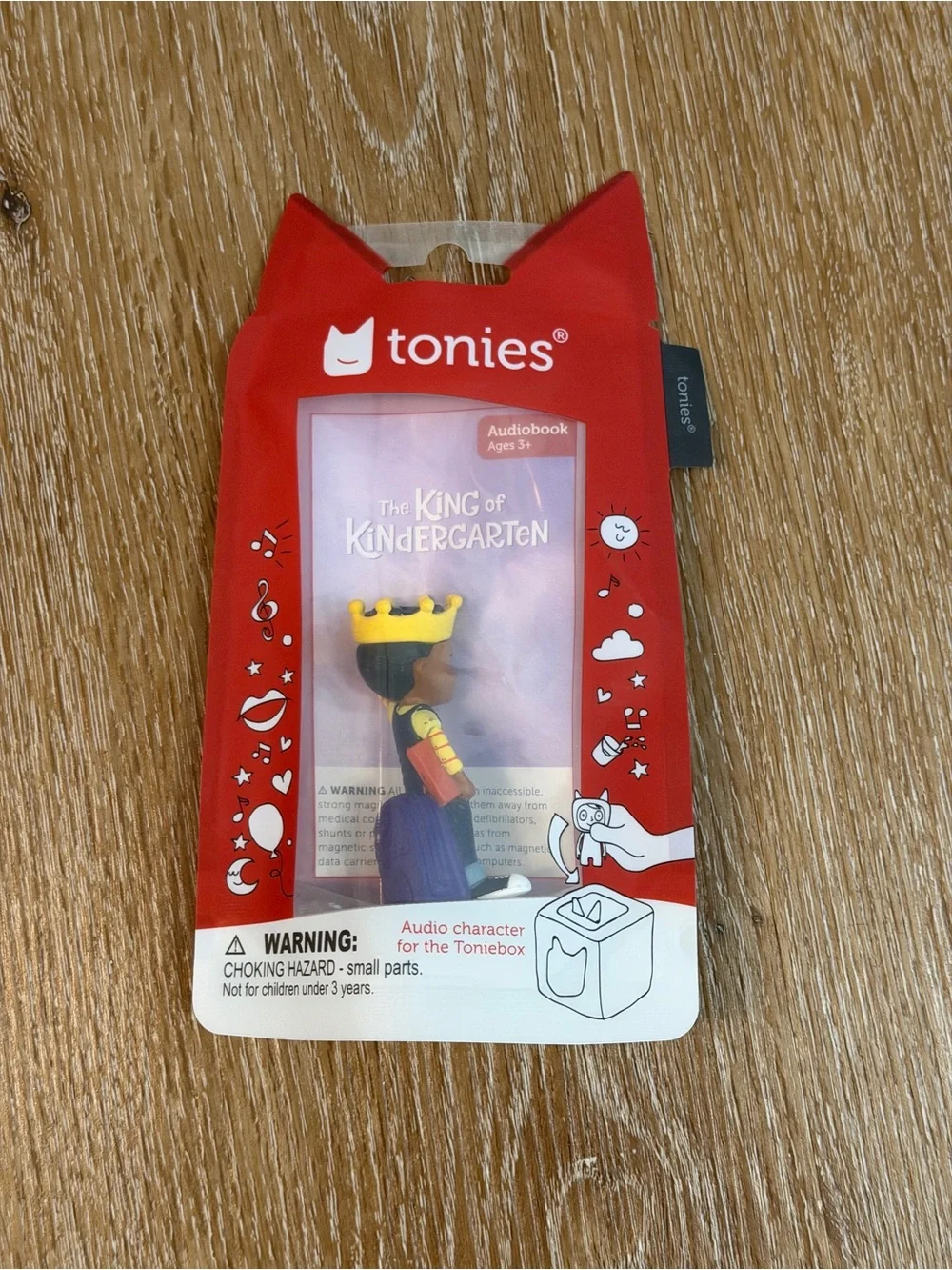 Tonies The King of Kindergarten Audio Figure - Red Packaging, Yellow Crown